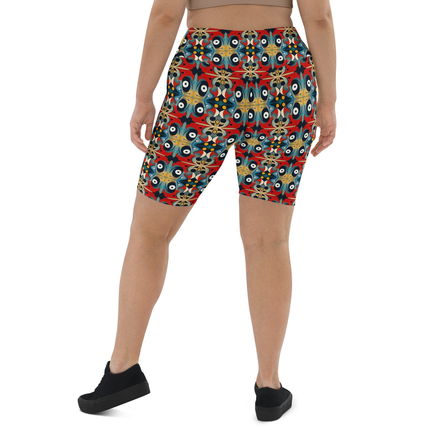 DMV 0269 Vintage Artsy Biker Shorts