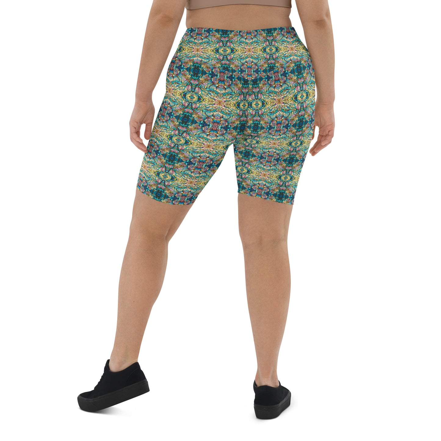 DMV 0049 Chic Boho Biker Shorts