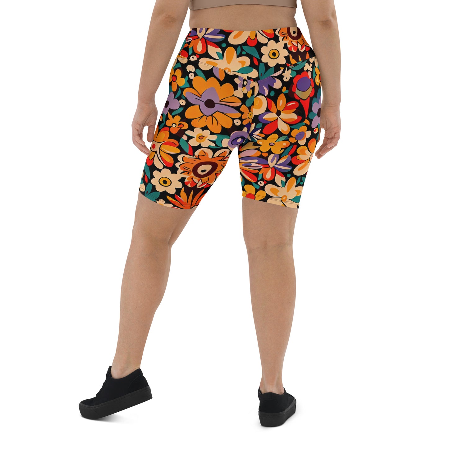 DMV 0029 Floral Biker Shorts