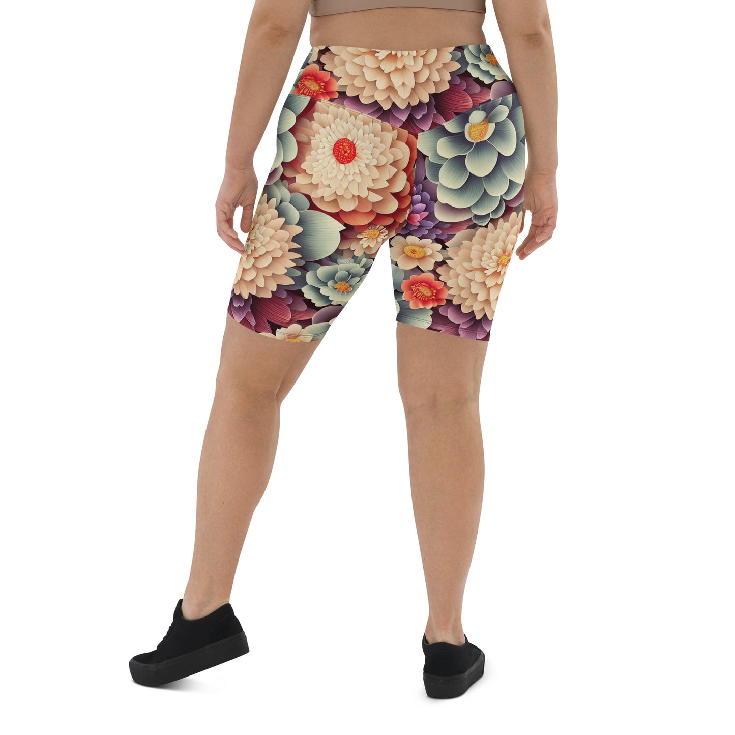 DMV 0031 Floral Biker Shorts