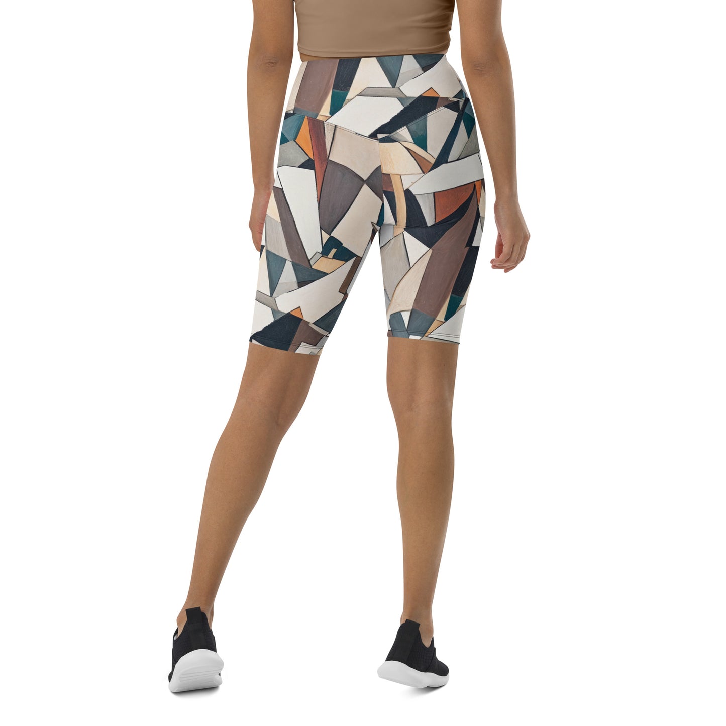 DMV 0264 Abstract Art Biker Shorts