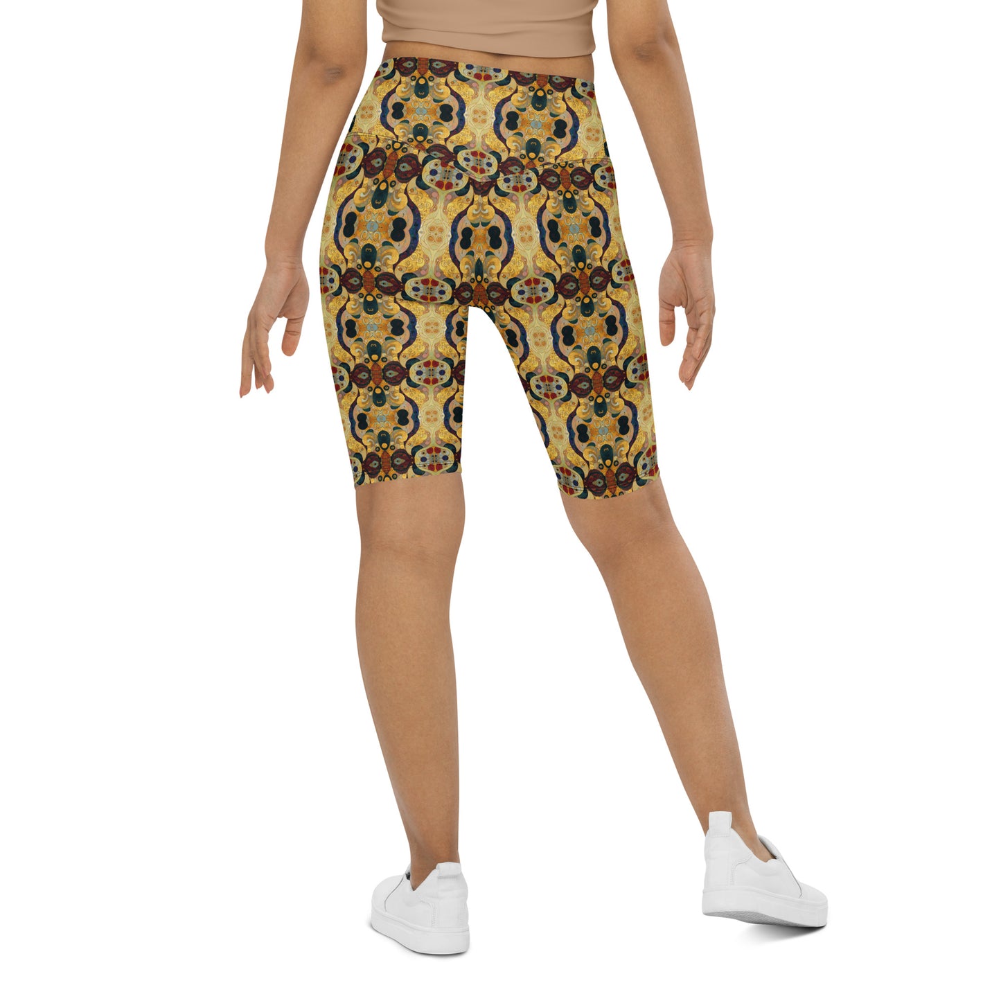 DMV 0407 Chic Boho Biker Shorts