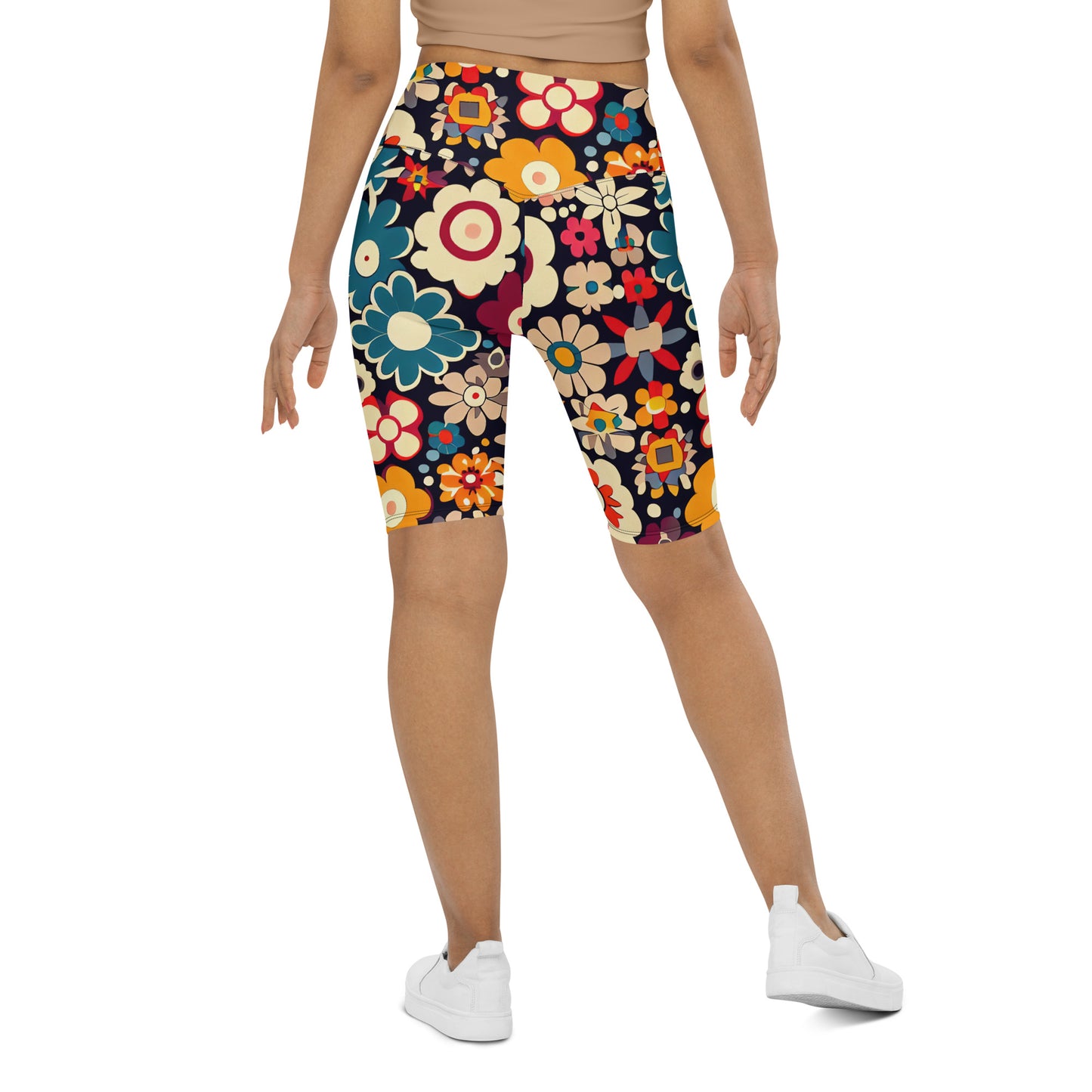 DMV 1873 Floral Biker Shorts