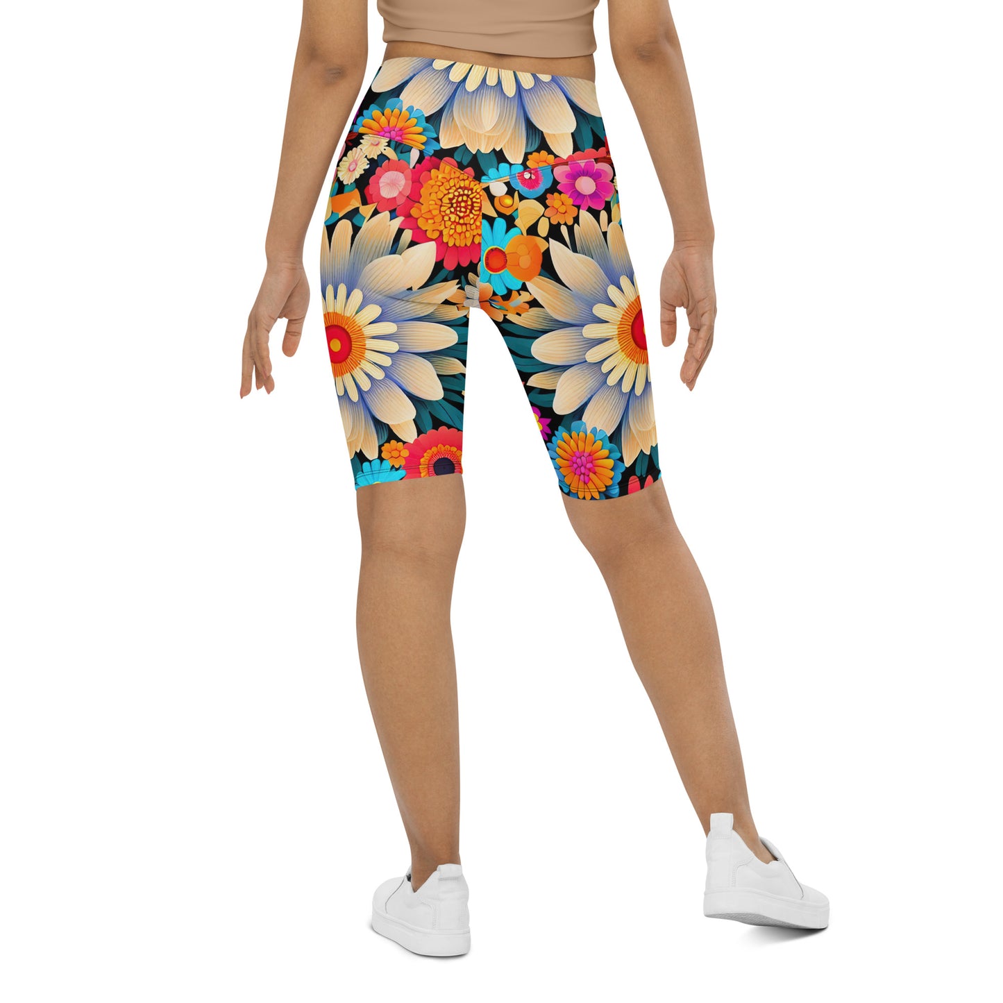 DMV 0700 Floral Biker Shorts