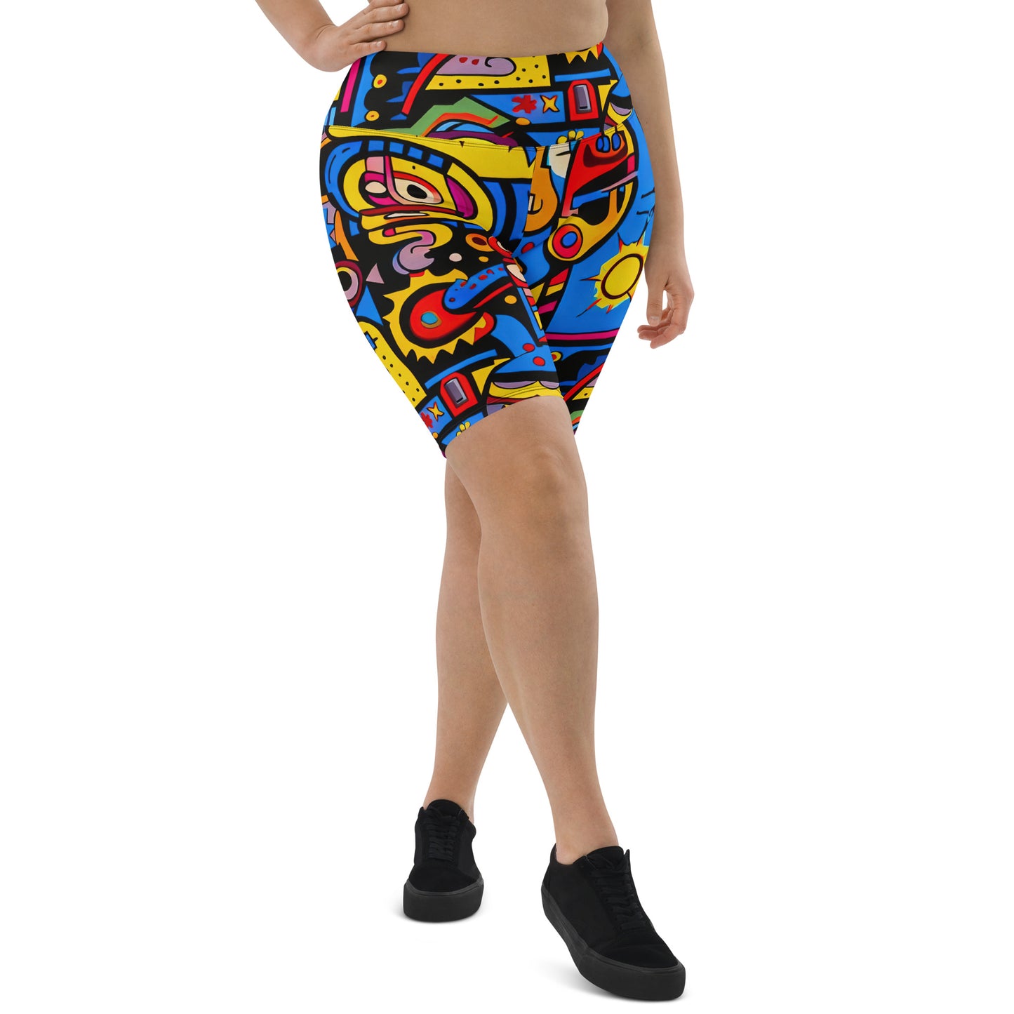 DMV 0235 Psy Art Biker Shorts