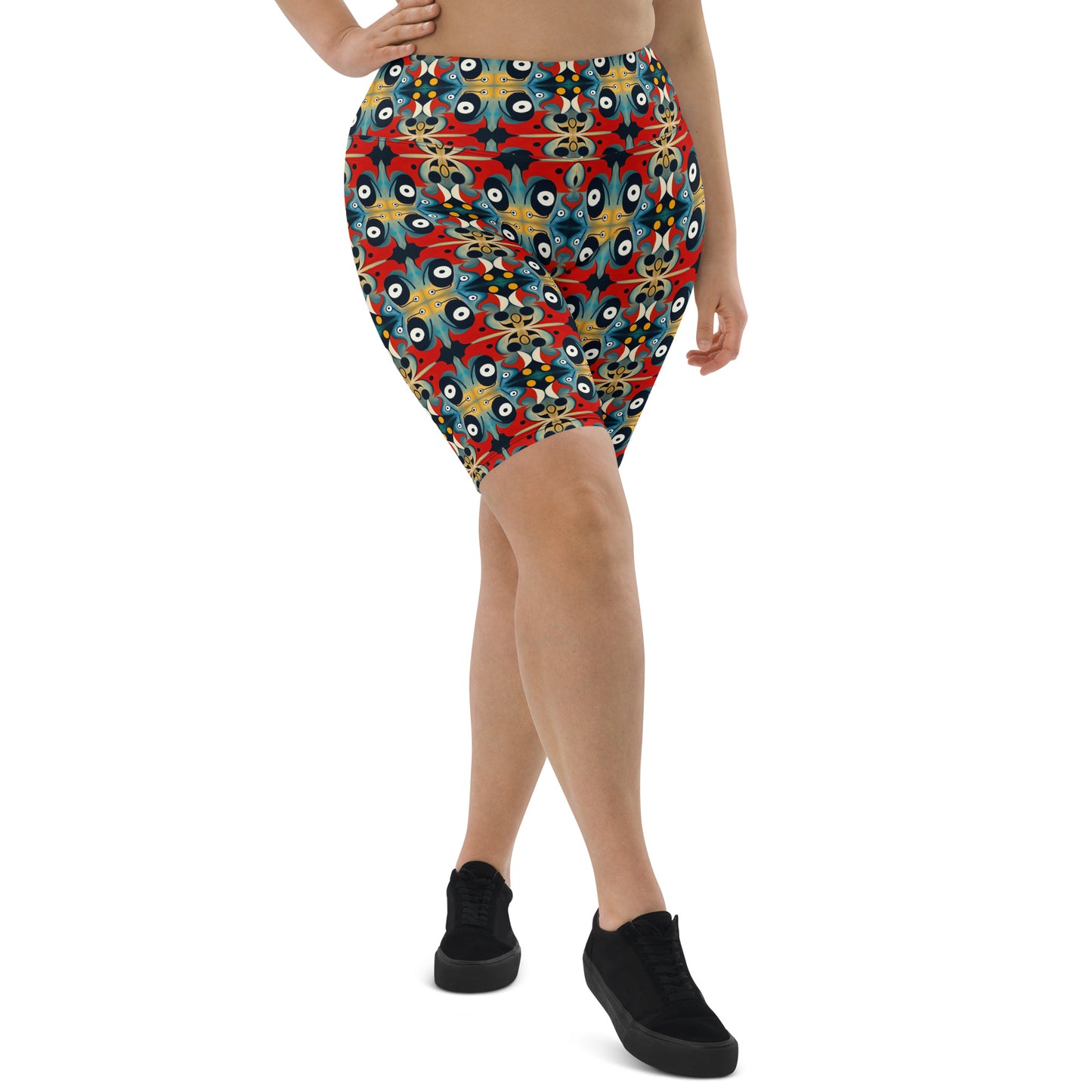 DMV 0269 Vintage Artsy Biker Shorts