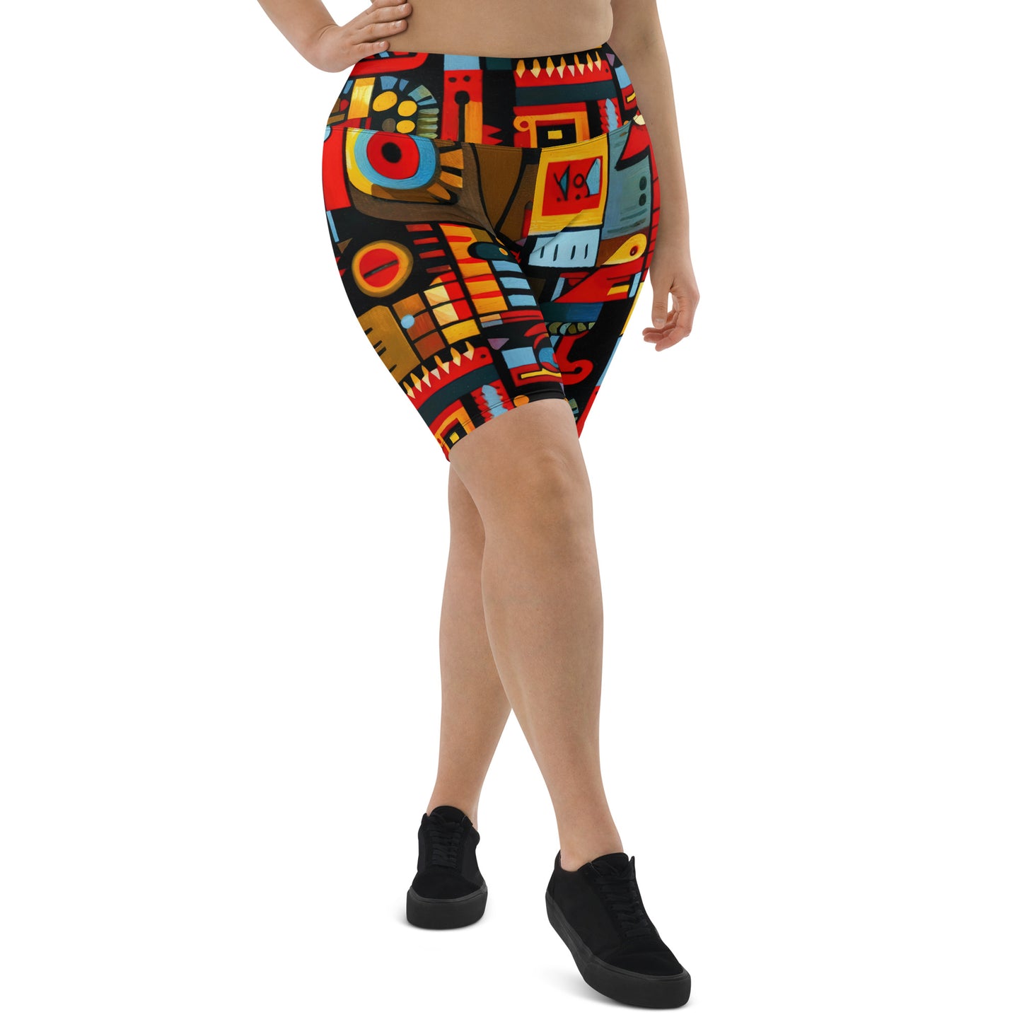 DMV 0233 Psy Art Biker Shorts