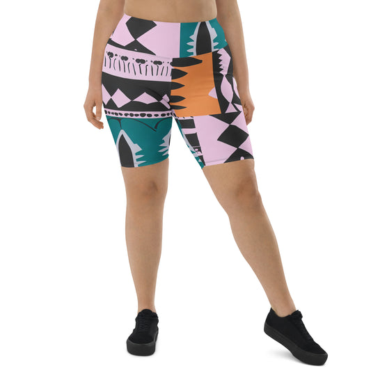 DMV 0229 Boho Biker Shorts
