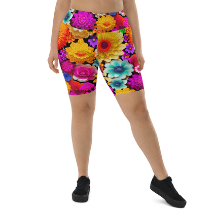 DMV 0238 Floral Biker Shorts