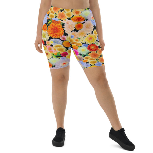 DMV 0004 Floral Biker Shorts
