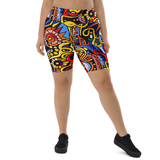 DMV 0051 Psy Art Biker Shorts