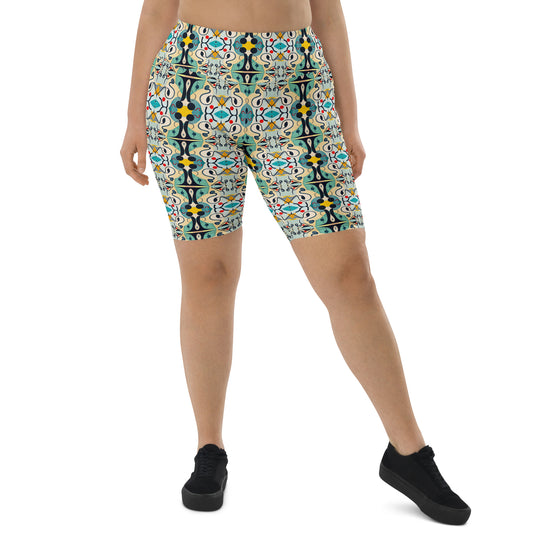 DMV 0076 Vintage Artsy Biker Shorts