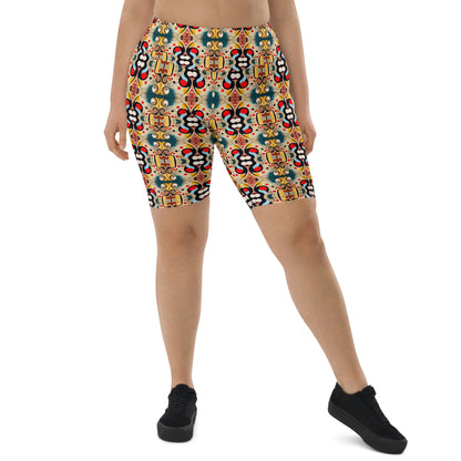 DMV 0040 Vintage Artsy Biker Shorts