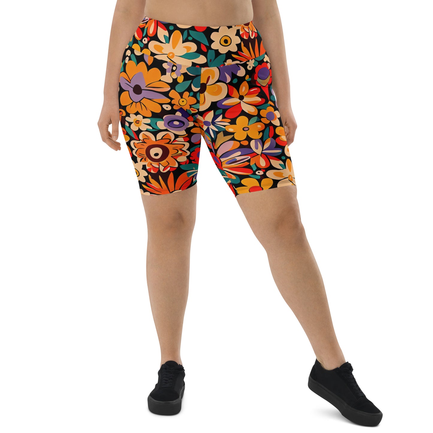 DMV 0029 Floral Biker Shorts