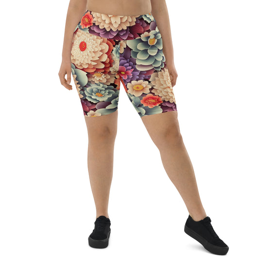 DMV 0031 Floral Biker Shorts