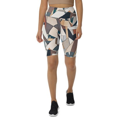 DMV 0264 Abstract Art Biker Shorts