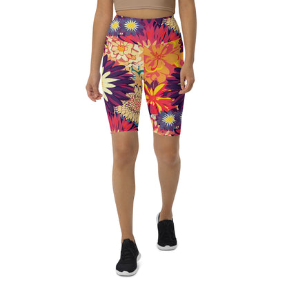 DMV 0097 Floral Biker Shorts