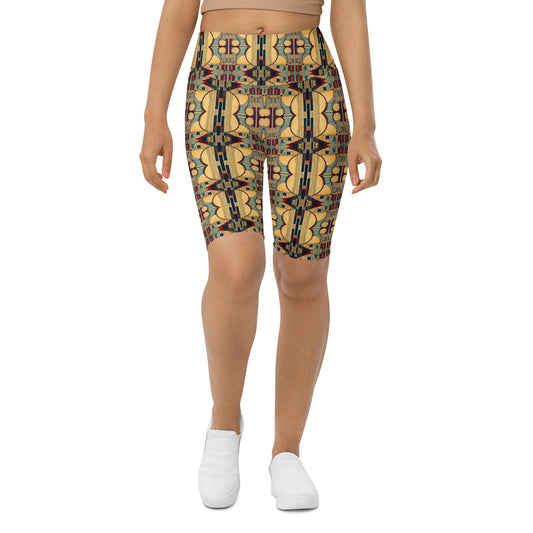 DMV 0224 Geo Boho Biker Shorts