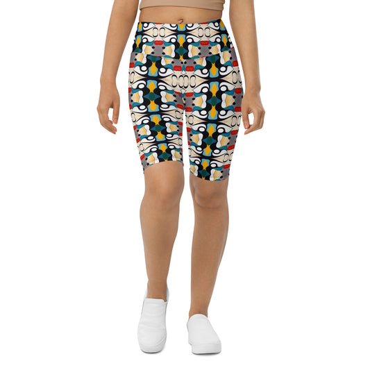 DMV 0139 Vintage Artsy Biker Shorts