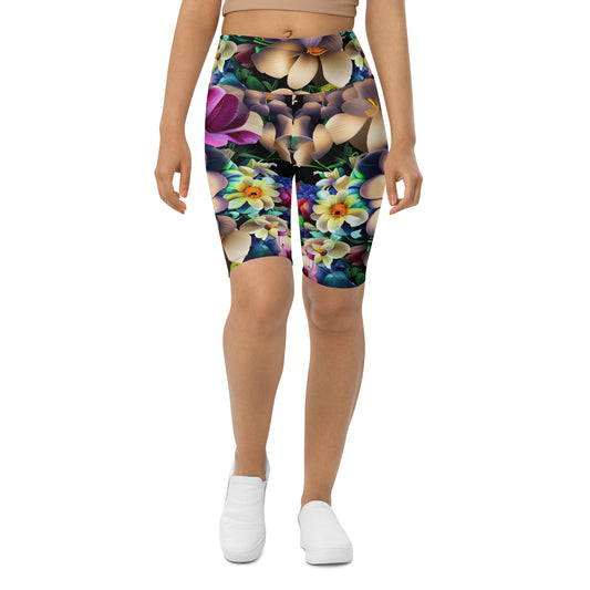 DMV 0206 Floral Biker Shorts