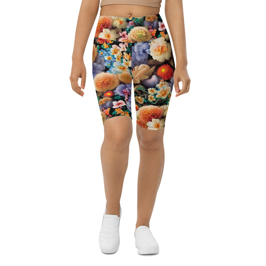 DMV 0302 Floral Biker Shorts