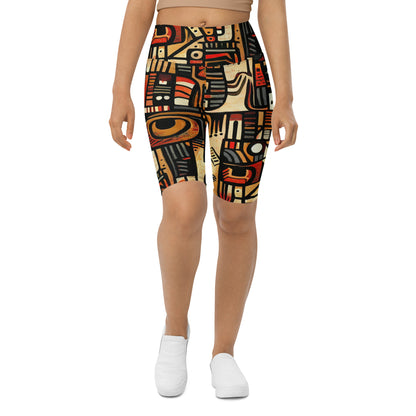 DMV 0505 Retro Art Biker Shorts