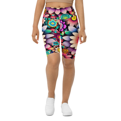 DMV 0515 Floral Biker Shorts