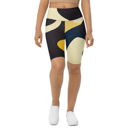 DMV 0421 Retro Art Biker Shorts