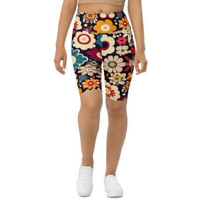 DMV 1873 Floral Biker Shorts