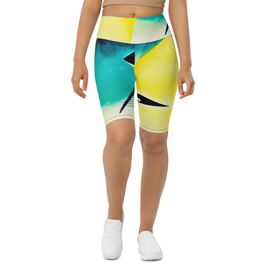 DMV 0621 Retro Art Biker Shorts