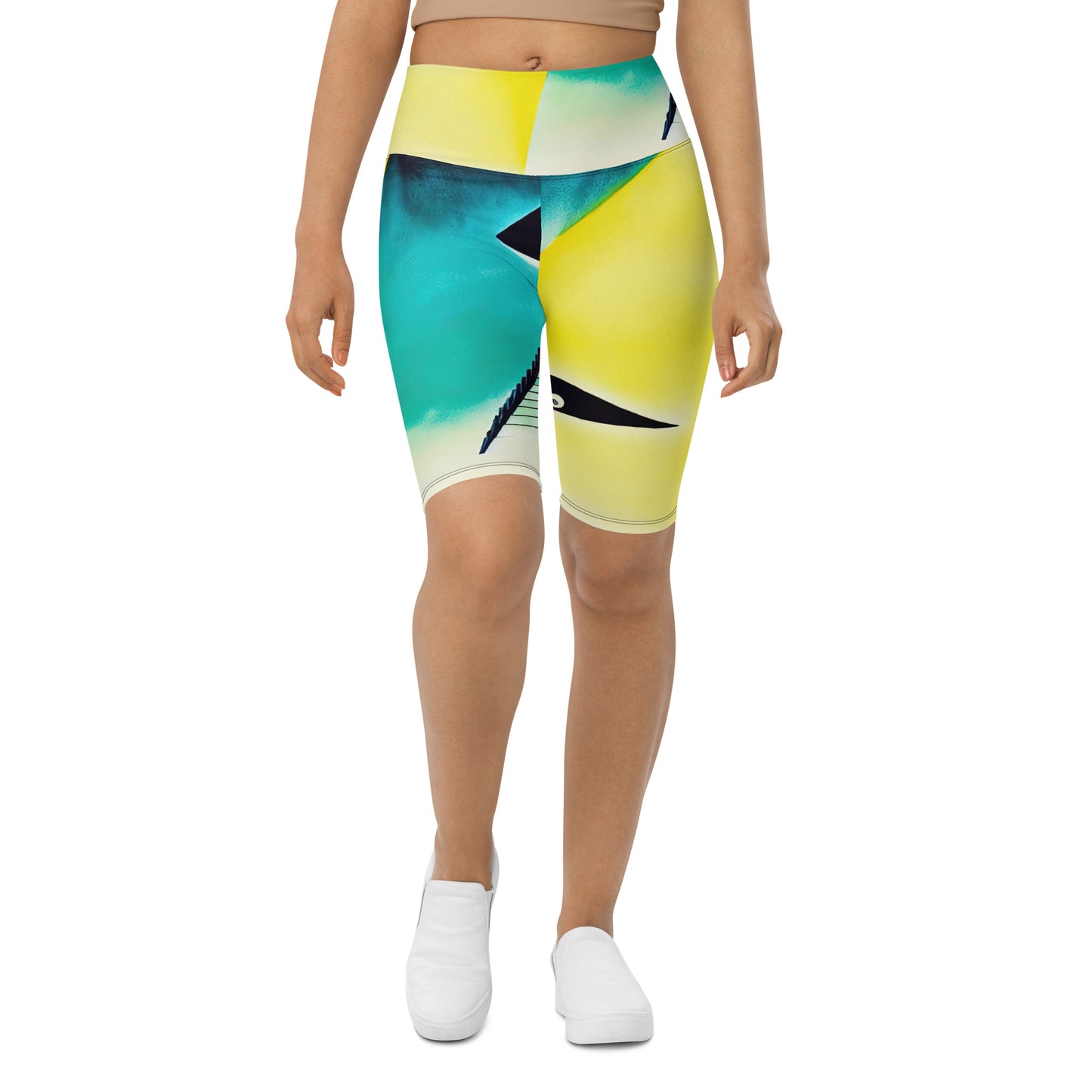 DMV 0621 Retro Art Biker Shorts