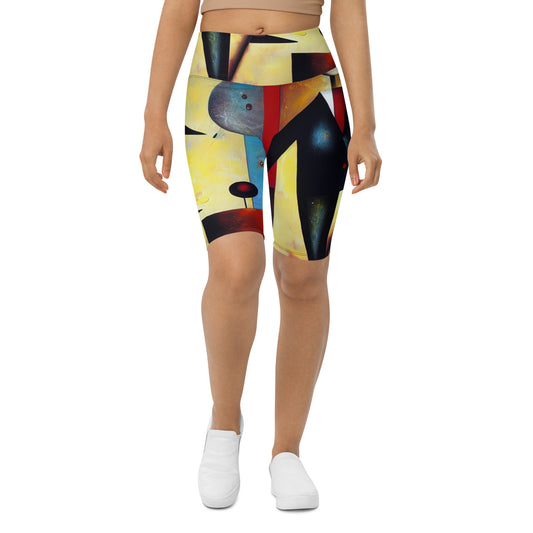 DMV 2040 Retro Art Biker Shorts