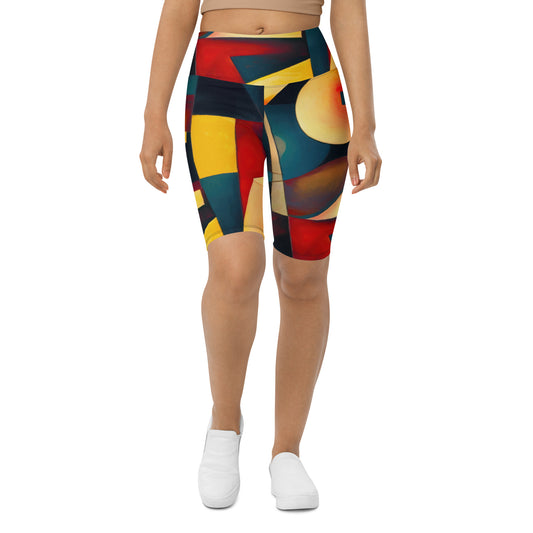 DMV 1913 Abstract Art Biker Shorts