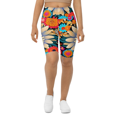 DMV 0700 Floral Biker Shorts