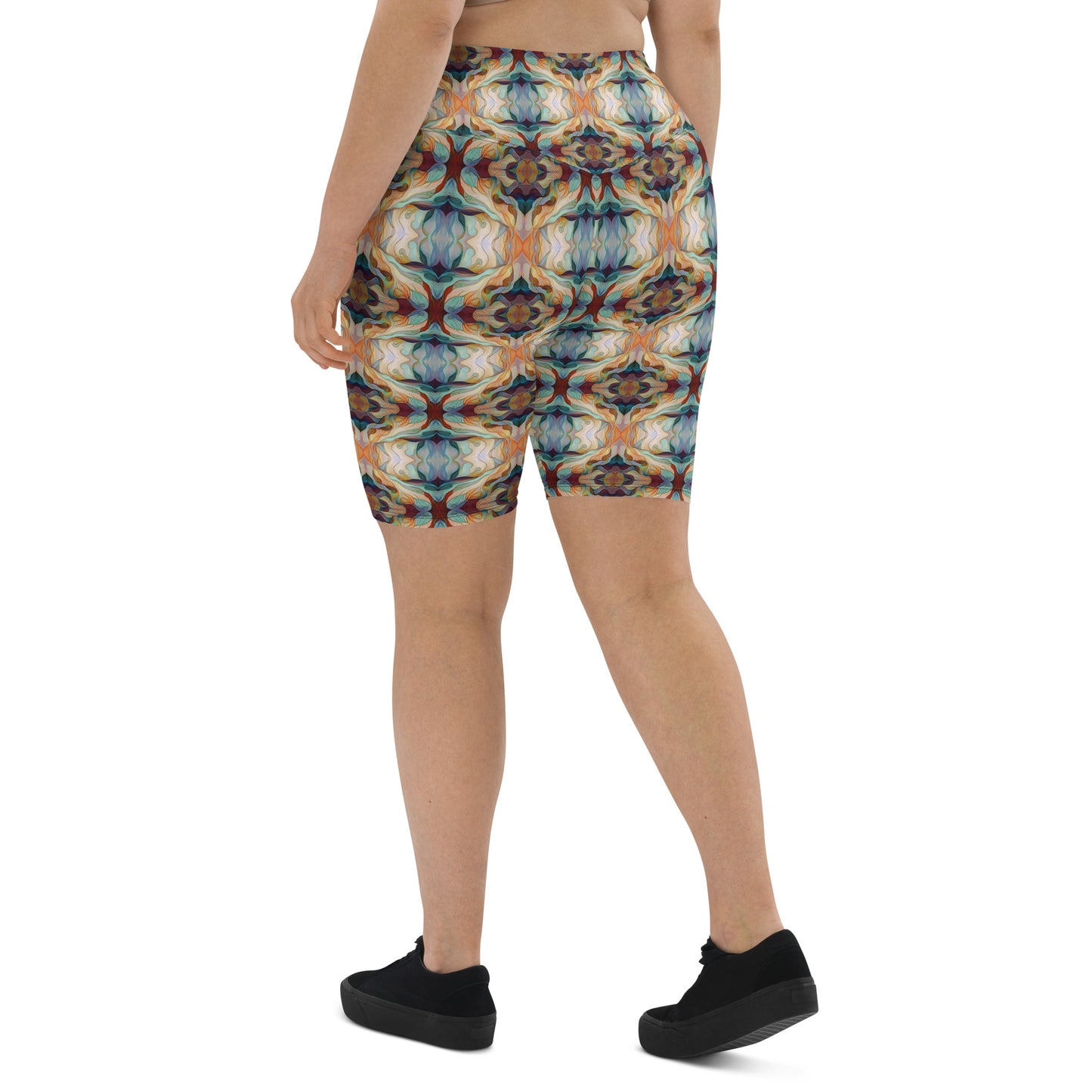 DMV 0273 Chic Boho Biker Shorts