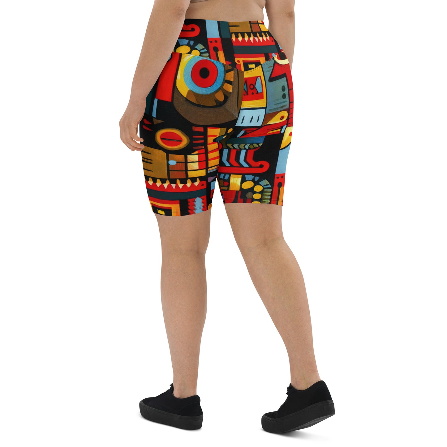 DMV 0233 Psy Art Biker Shorts