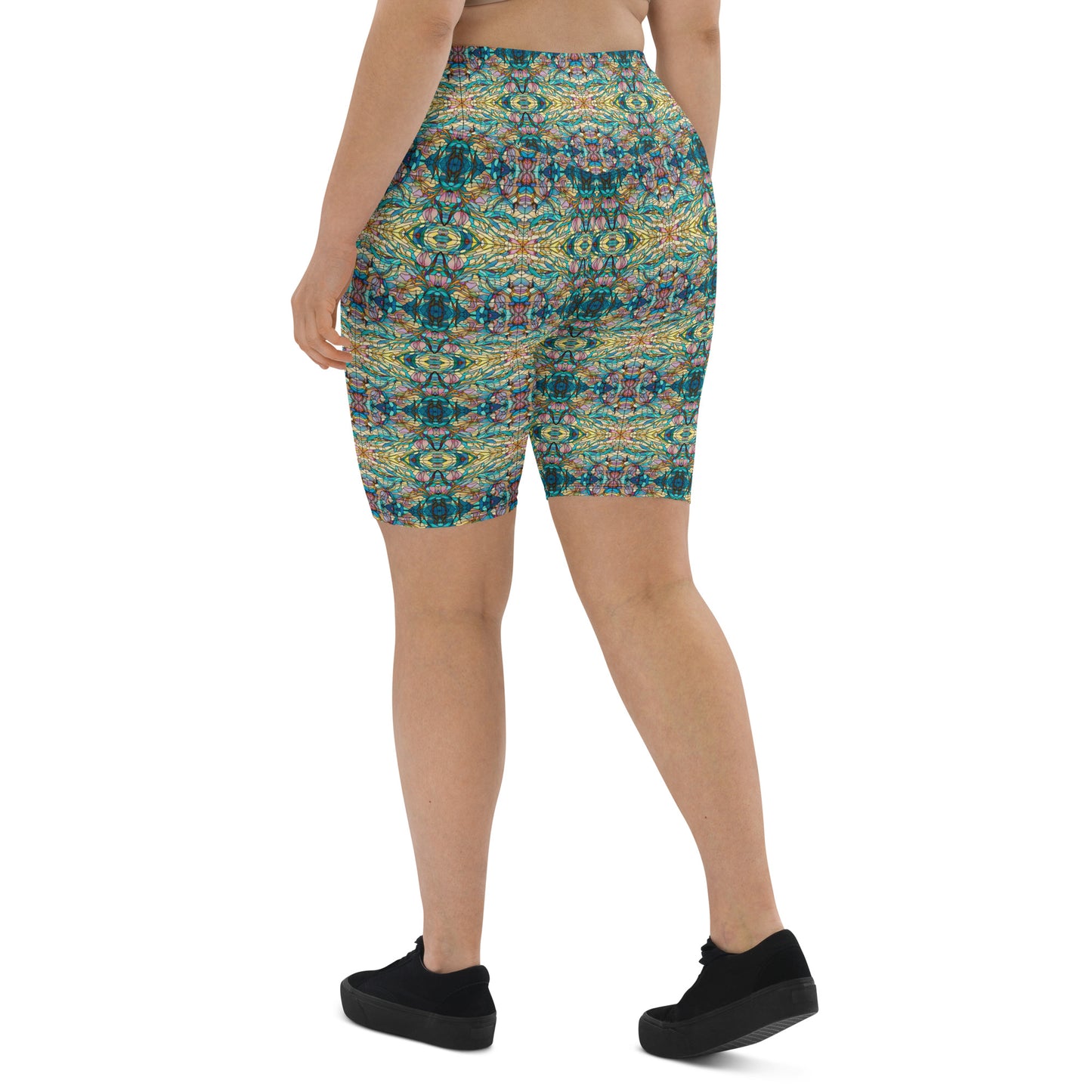 DMV 0049 Chic Boho Biker Shorts