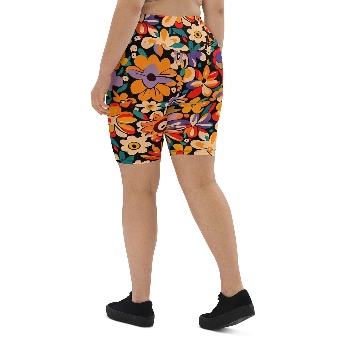 DMV 0029 Floral Biker Shorts