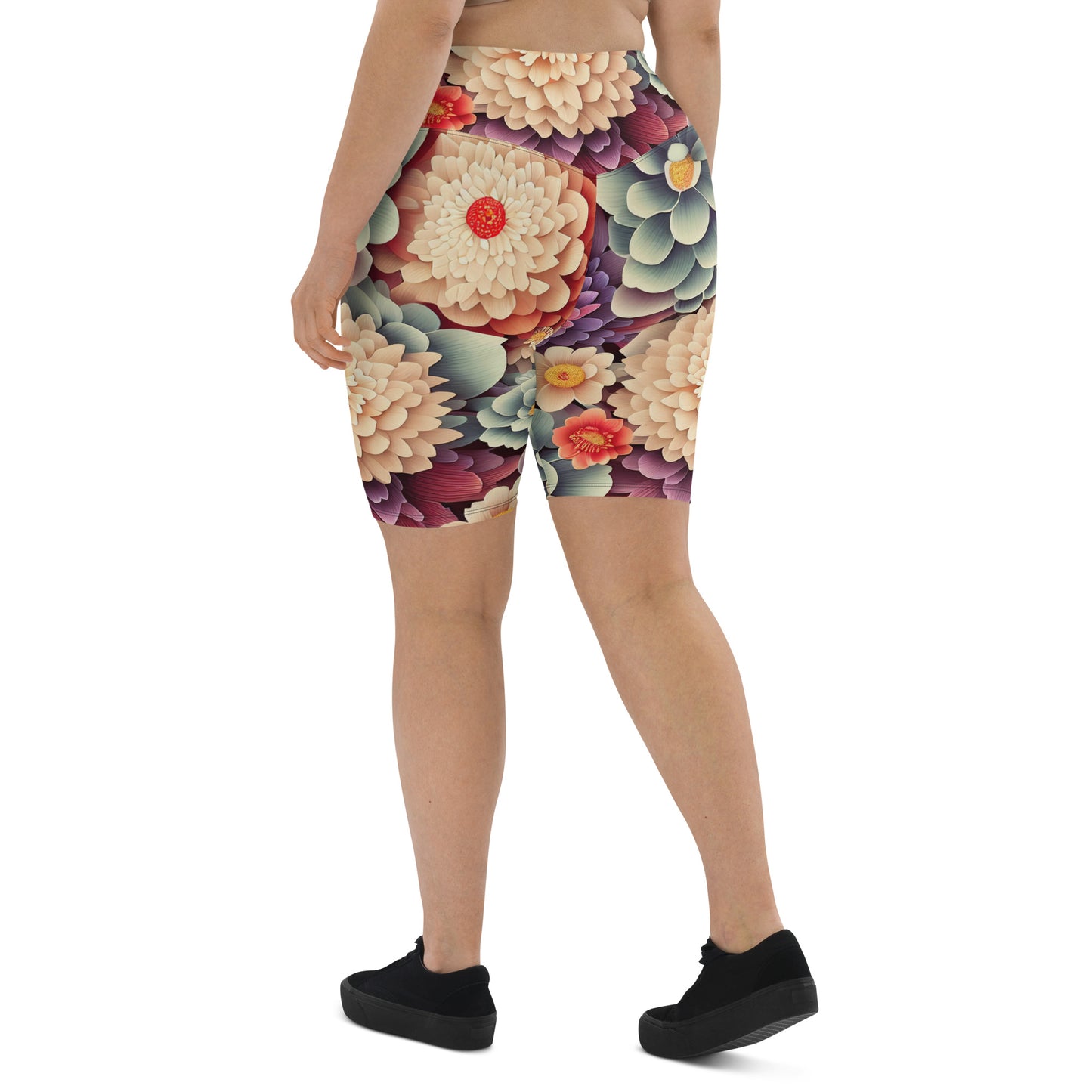 DMV 0031 Floral Biker Shorts