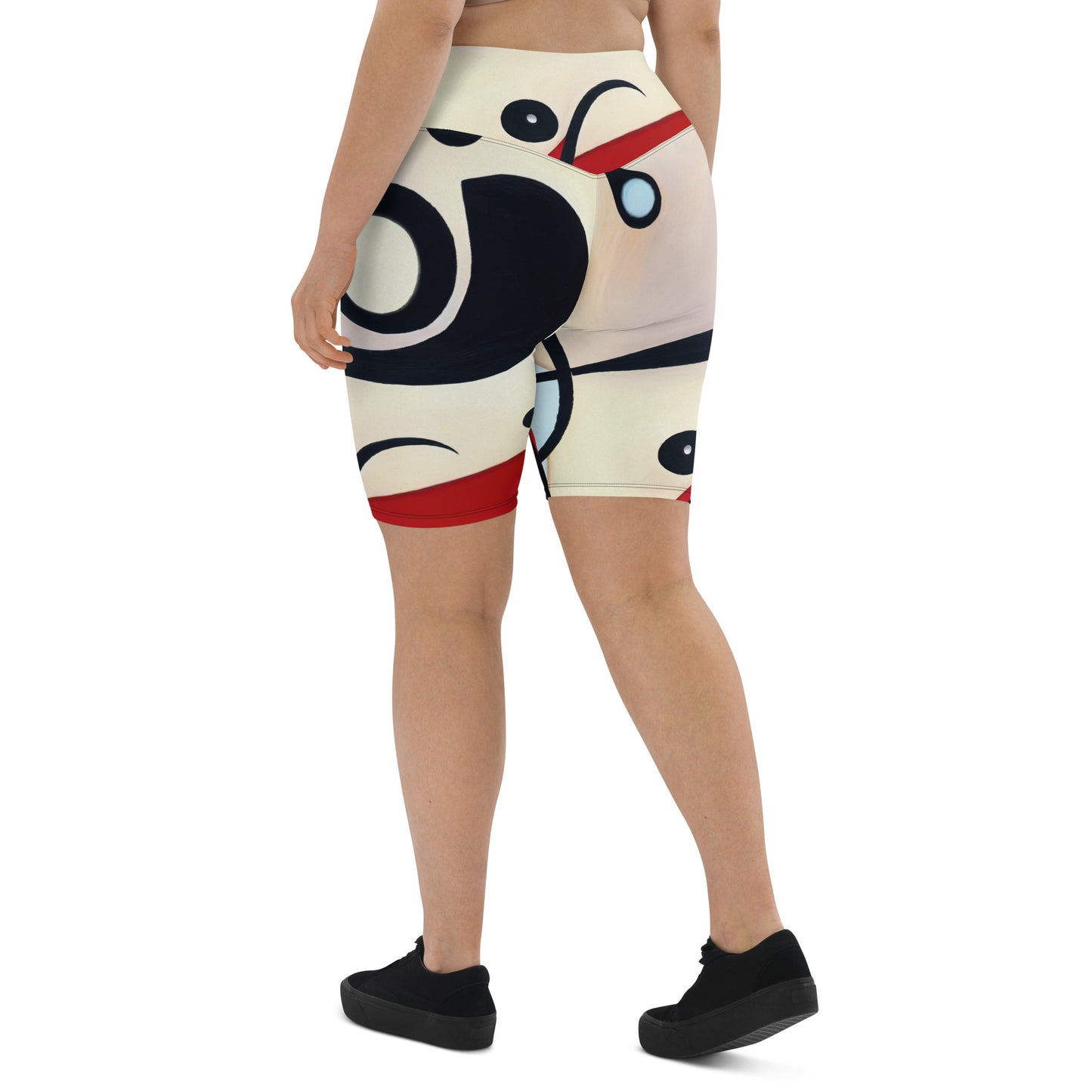 DMV 0039 Retro Art Biker Shorts