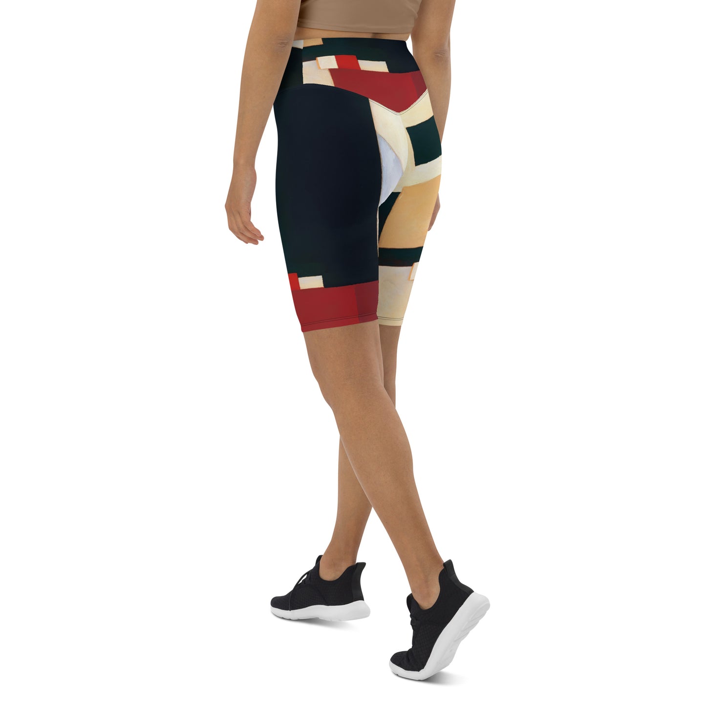 DMV 0223 Abstract Art Biker Shorts