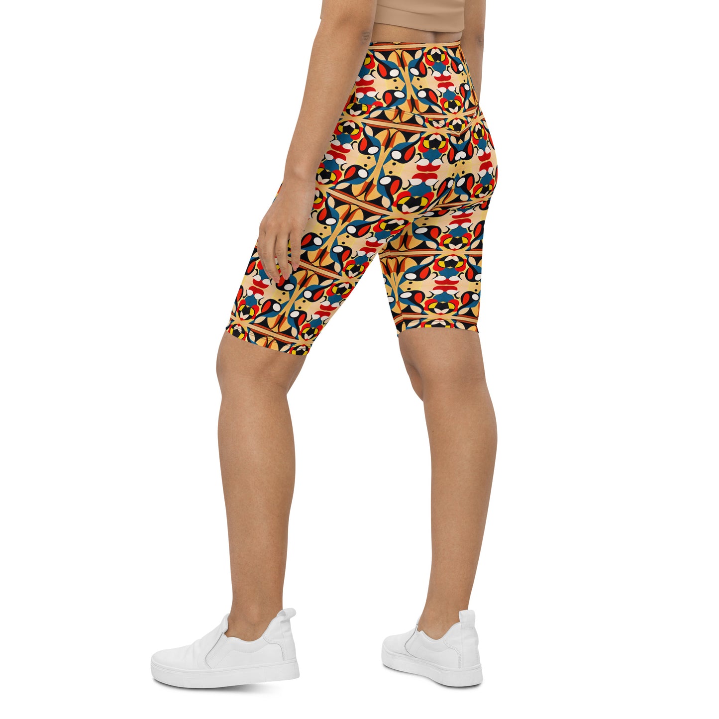 DMV 0148 Vintage Artsy Biker Shorts