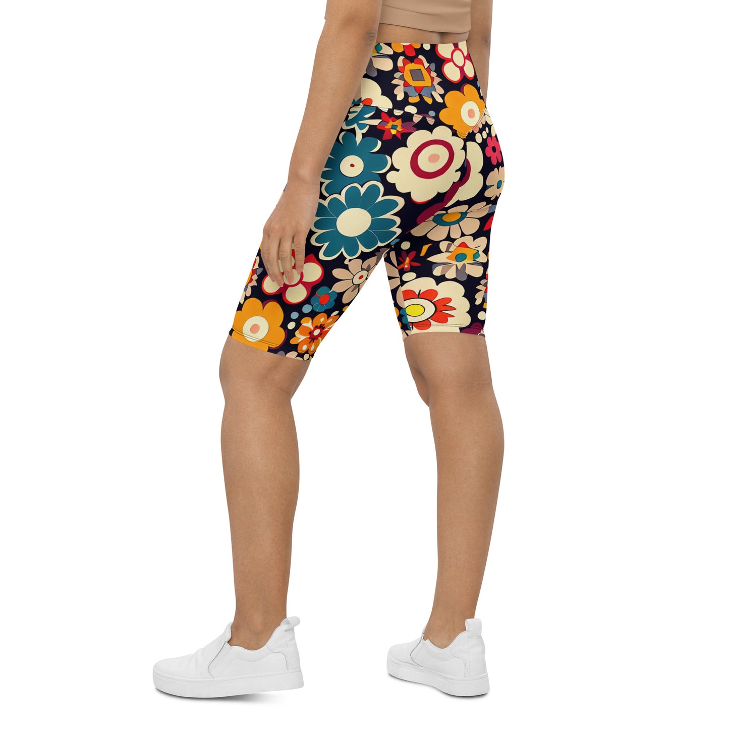 DMV 1873 Floral Biker Shorts