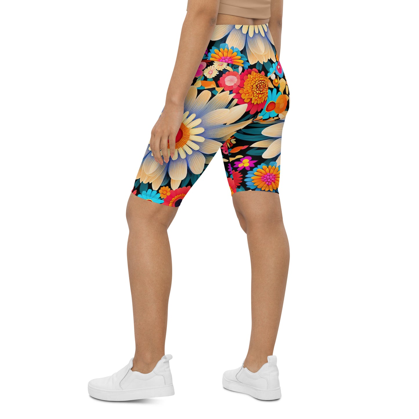 DMV 0700 Floral Biker Shorts