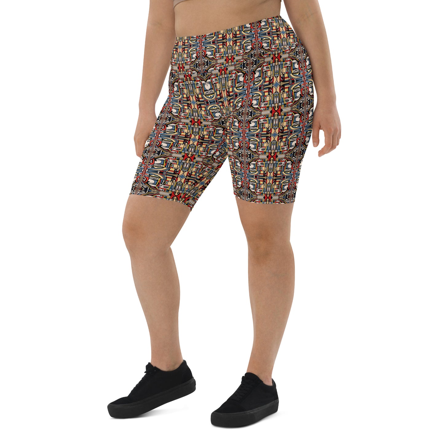 DMV 0283 Chic Boho Biker Shorts