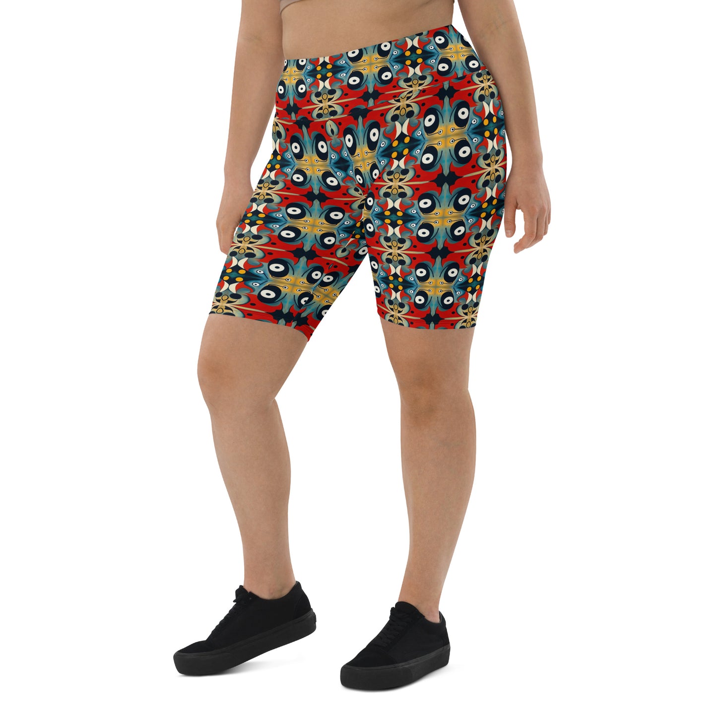 DMV 0269 Vintage Artsy Biker Shorts