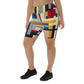 DMV 0072 Abstract Art Biker Shorts