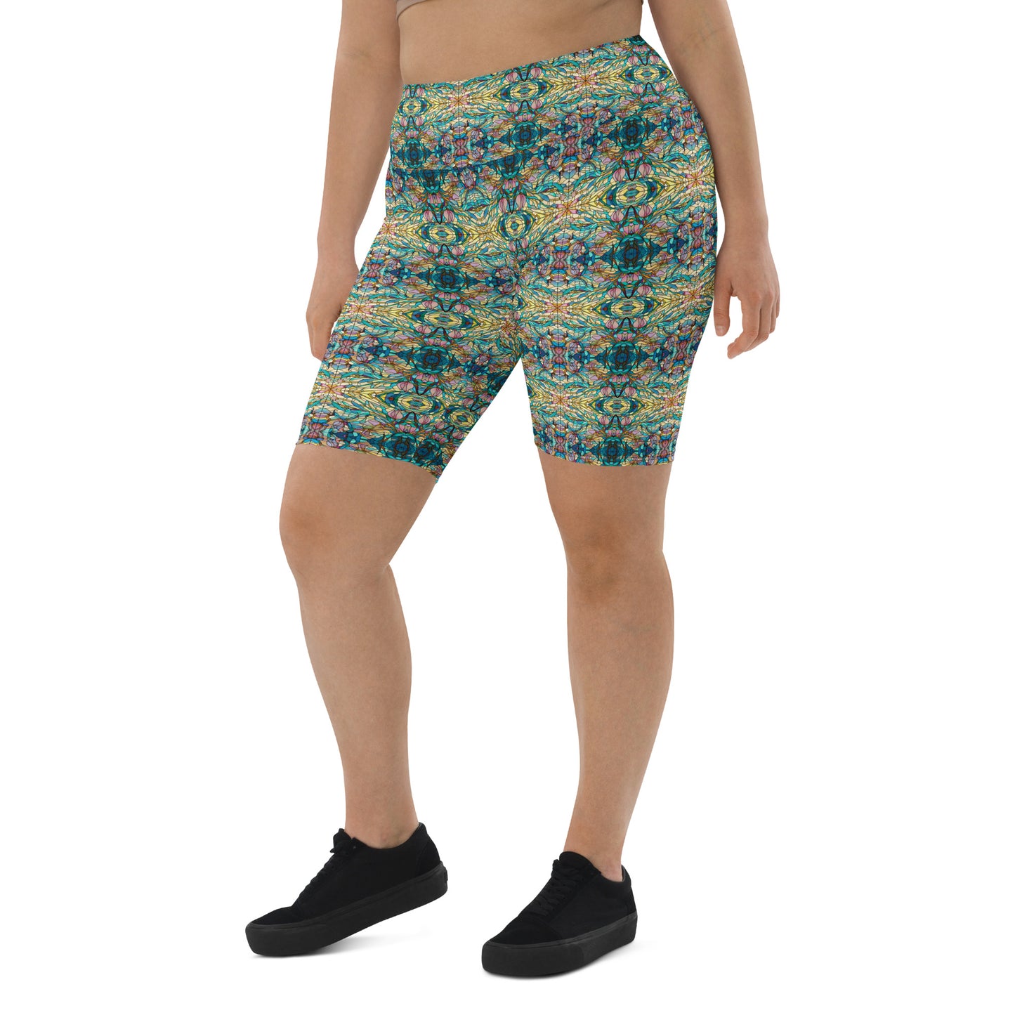 DMV 0049 Chic Boho Biker Shorts