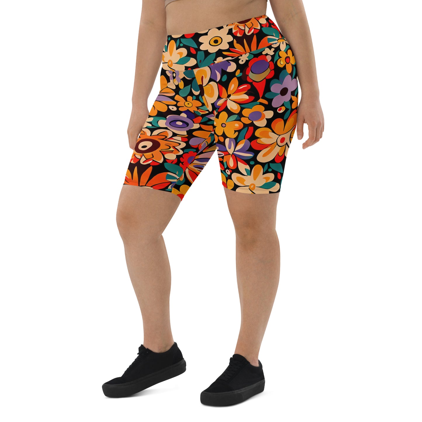 DMV 0029 Floral Biker Shorts