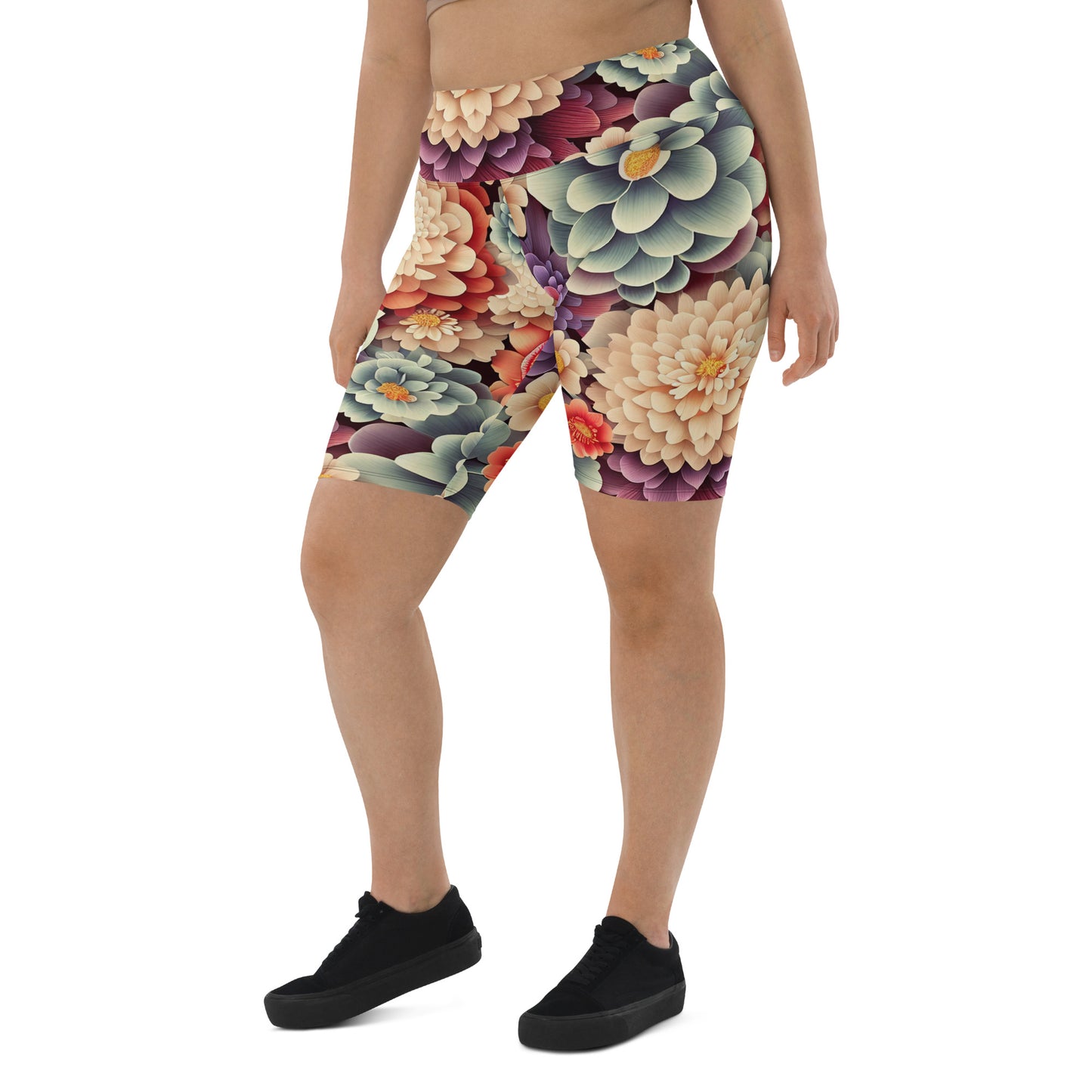 DMV 0031 Floral Biker Shorts